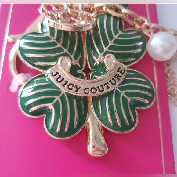 Juicy Couture Gold and Green Clover Key Holder - Picture 8 of 11